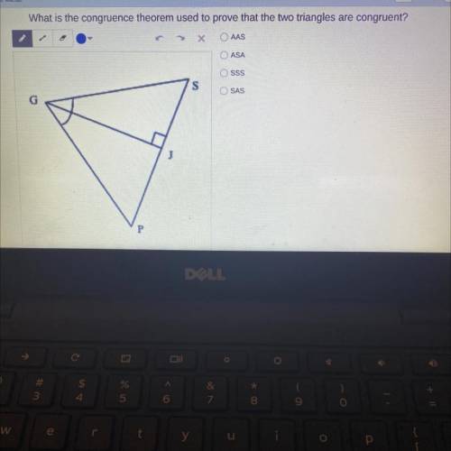 What is the congruence theorem used to prove that the two triangles are congruent?