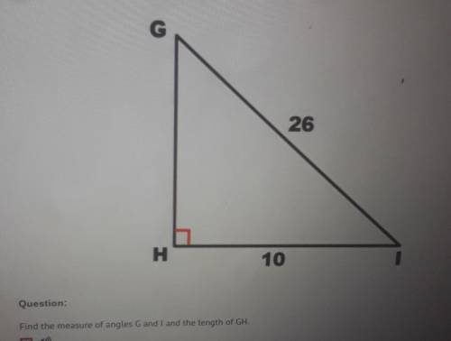Find the measure of angles G and I and the length of Gh