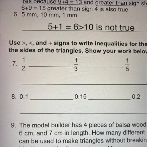 Help me What are the inequalities￼ number 7-8