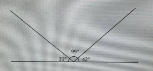 The line has been partitioned into three angles. Is there a triangle with these three angle measure
