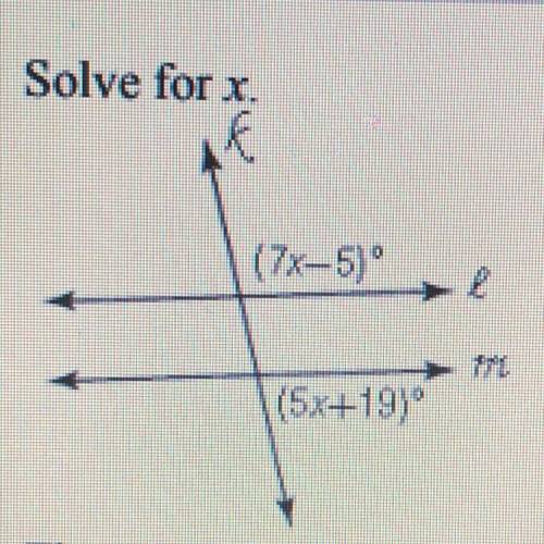 I need someone to solve for x and show how plzz