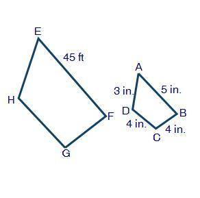 (04.01 MC)

Quadrilateral ABCD in the figure below represents a scaled-down model of a walkway aro