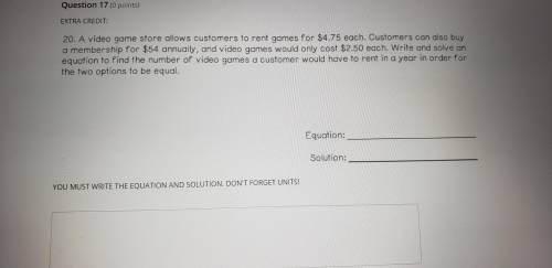 A Video game store allows customers to write games for $4.75 each. Customers can also buy a members