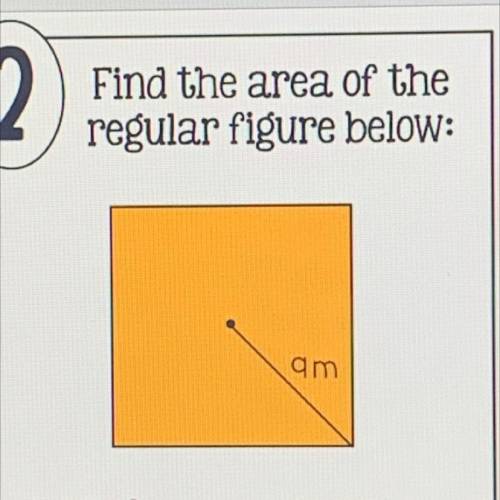 Find the area of the

regular figure below:
A) 157 m2
B) 162 m2
C) 168 m2
D) 175 m2
E) 182 m2
pls