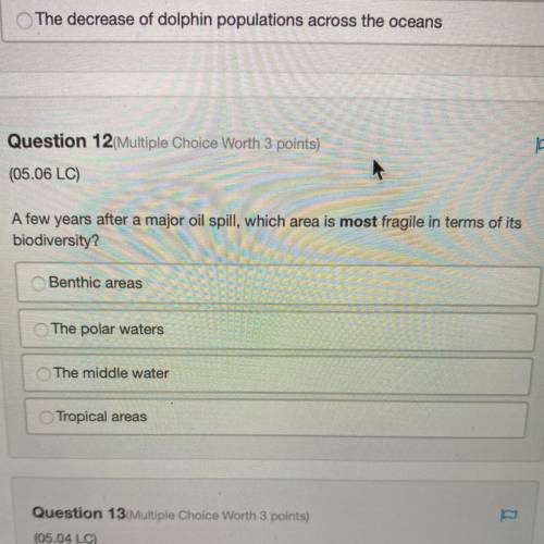 WILL CASH APP YOU $100 for the correct answer

A few years after a major oil spill, which area is