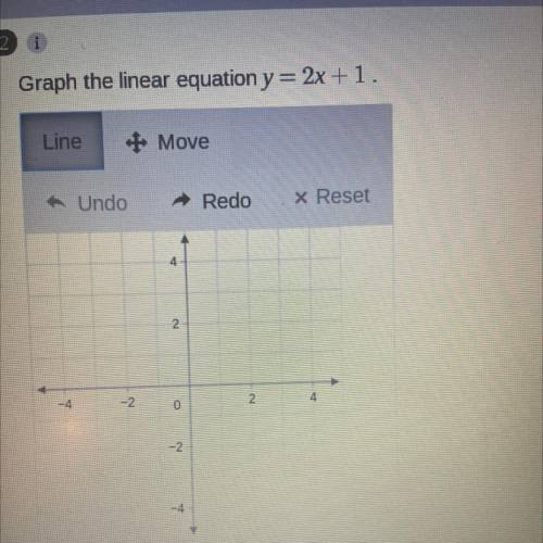 Graph the linear equation y=2x + 1