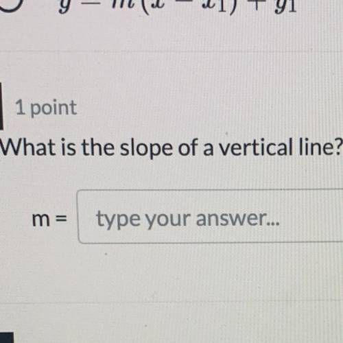 What is the slope of a vertical line?
