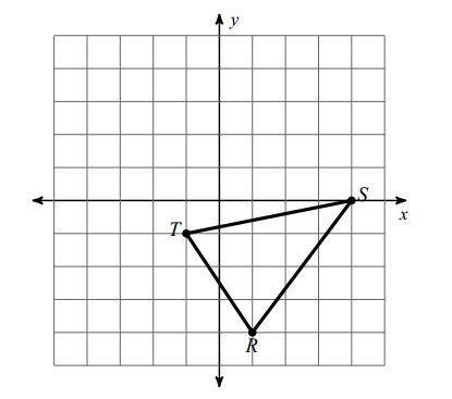 If △RST is translated left 2 and down 1 then reflected over the x-axis, what are the coordinates of