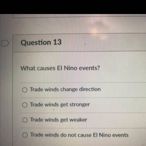 What causes El Niño events?