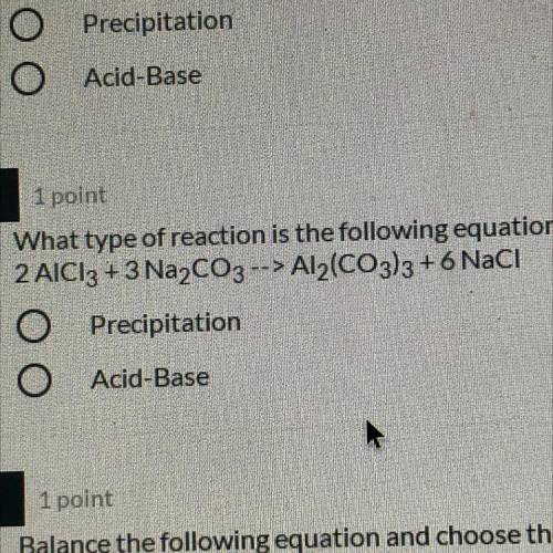 What type of reaction is the following equation:
2 AlCl3 + 3 Na2CO3 --> Al2(CO3)3 +6 NaCl