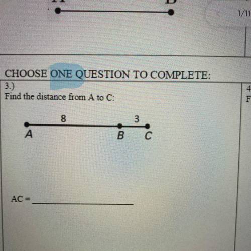Find the distance from A to C