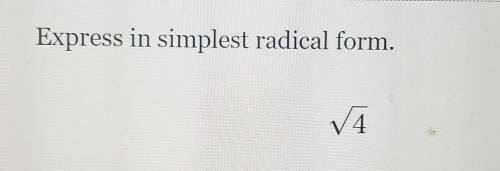 Express in simplest radical form