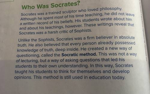 Plssssssss Help
Fill in the chart to compare Socrates with the Sophists.