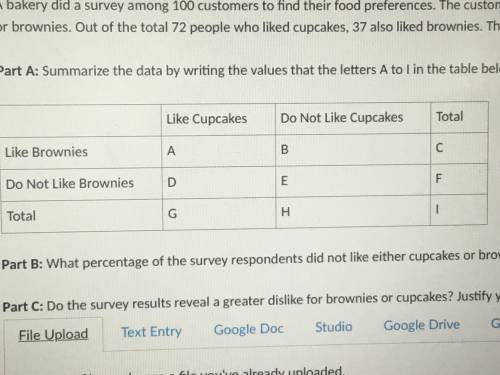 (Can someone help me with this, I was quite confused on this)

A bakery did a survey among 100 cus