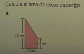 Calcula el area del trapecio
