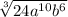 \sqrt[3]{24a^{10}b^{6}}