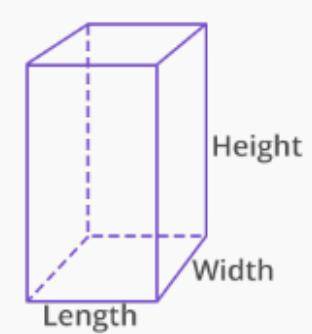 The rectangular prism has a volume of 80 cubic centimeters. If the length is 5 centimeters and the