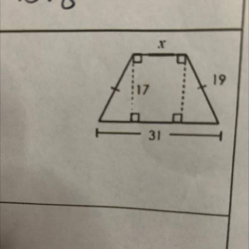FIND THE VALUE OF X PLEASE HELP!
