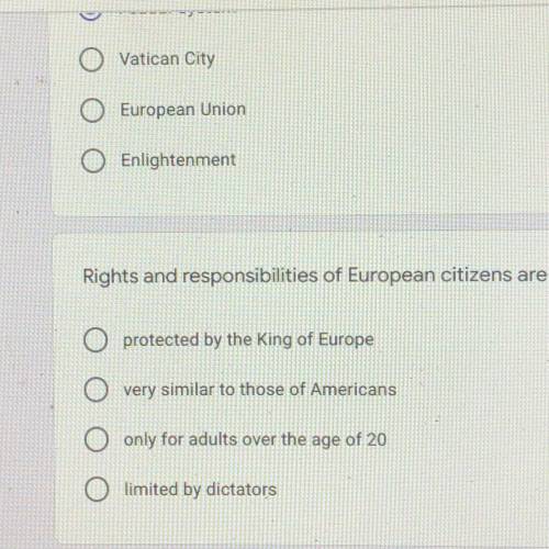 Rights and responsibilities of European citizens are