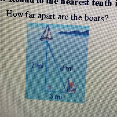 How far apart are the boats?