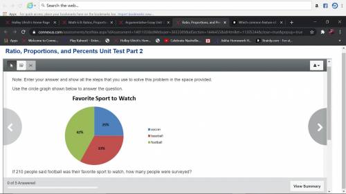 Welp
 

If 210 people said football was their favorite sport to watch, how many people were surveye