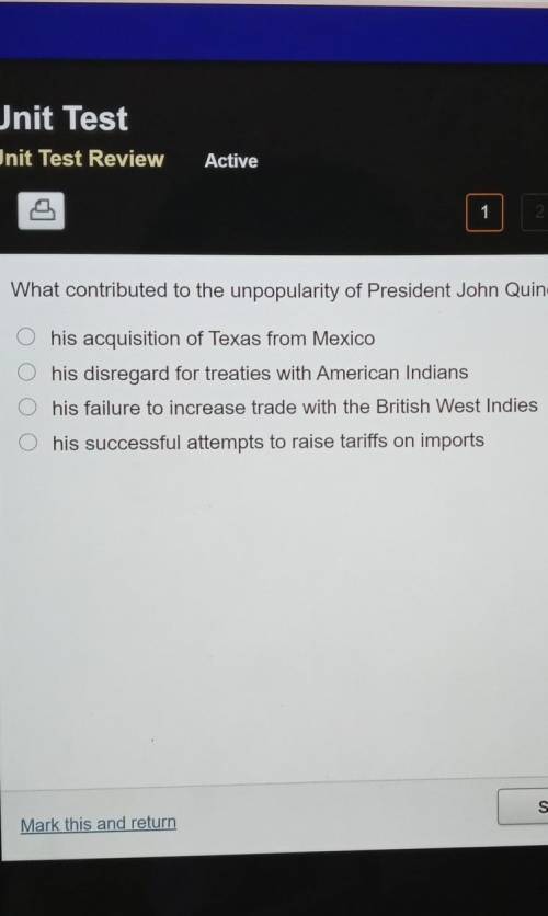 What contributed to the unpopularity of President John Quincy Adams?