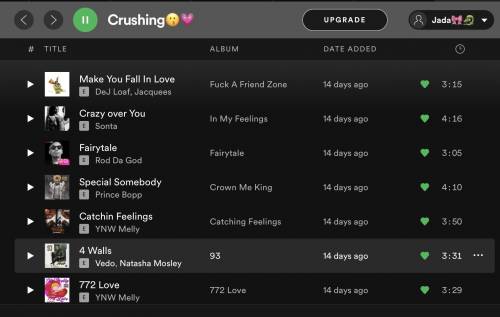 What do you guys think of my crushing playlist :P