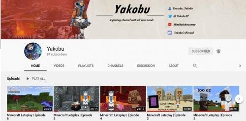 can anyone sub to my youttube channel pls, its called Yakobu, and Im trying to reach 100 subs by th