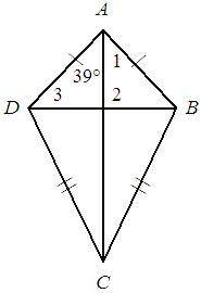 Find m∠1 and m∠3

in the kite. The diagram is not drawn to scale.
I need you to explain the answer