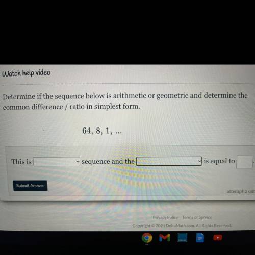 *EXTRA POINTS ASAP*

Answer the boxes :) 
First Dropbox option is “A geometric or an arithmetic” s