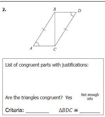 PLZ HELP 30 POINTS
Identify each pair of congruent corresponding parts with justifications.