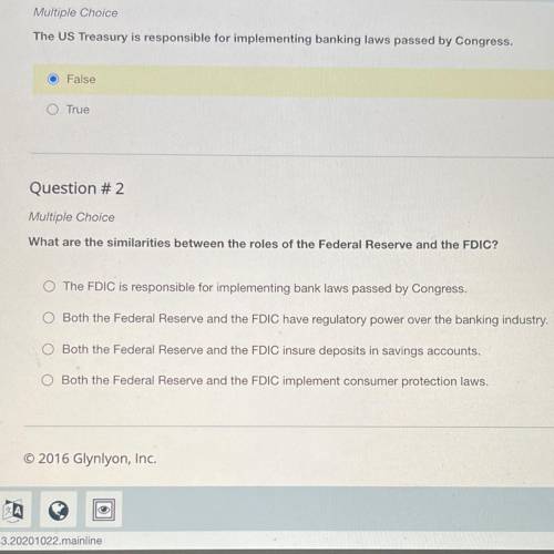 What are the similarities between the roles of the Federal Reserve and the FDIC?

The FDIC is resp