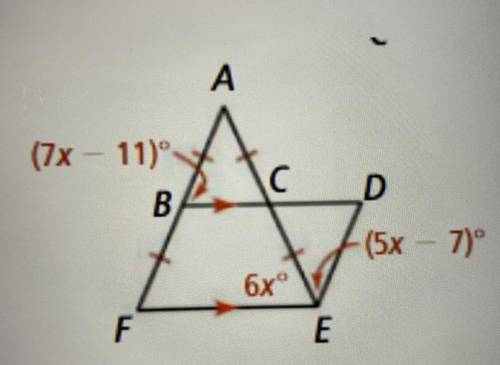 PLEASE HELP, MARKING BRAINLIEST!!!
Solve for the value of x in the diagram shown.