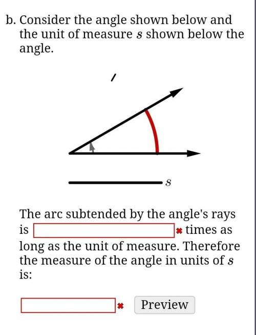 The arc subtended by the angle's rays is _____ times as long as the unit of measure. Therefore the