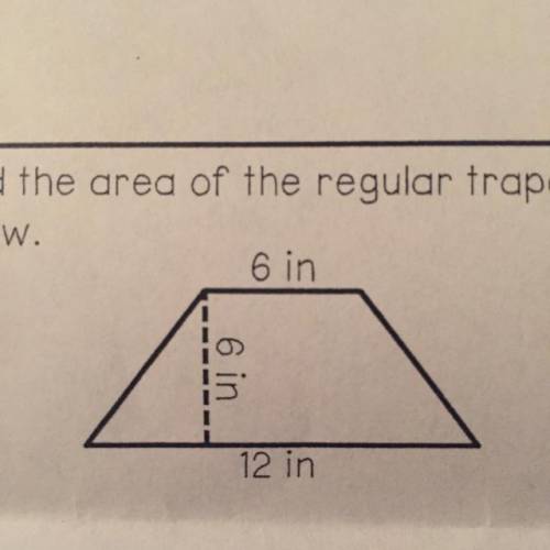 Find the area of the Trapezoid below please!