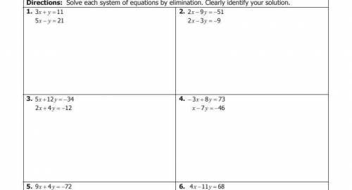 Please help me with problems one through four and show work. (Preferably on paper)