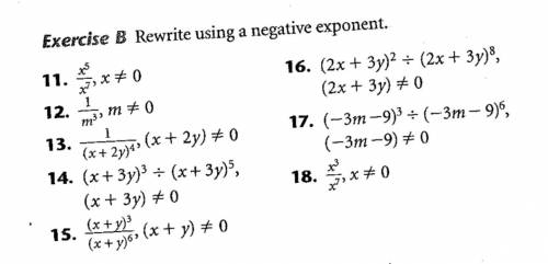 Please help with algebra. RANDOM ANSWERS WILL BE REPORTED!

Rewrite the equations using a negative