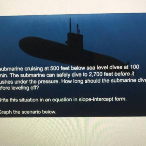 A submarine cruising at 500 feet below sea level dives at 100

ftmin. The submarine can safely div