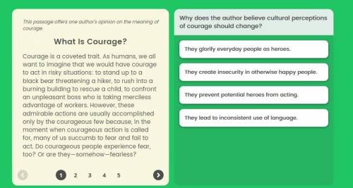 Why does the author believe cultural perceptions of courage should change?