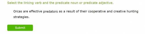 Select the linking verb and the predicate noun or predicate adjective.
