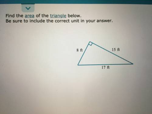 Find the area of a triangle