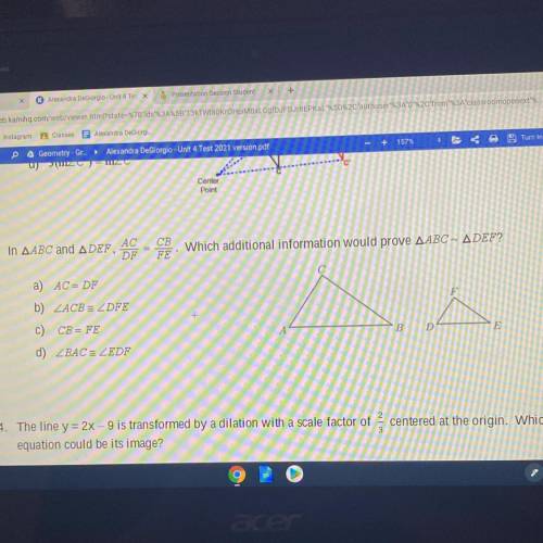 Geometry has to do with triangles