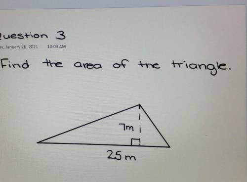 Find the area of the triangle. please help
