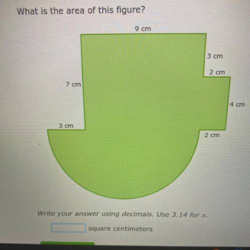 Seventh grade IXL (AA.19) 
What is the area of this figure (check photo)