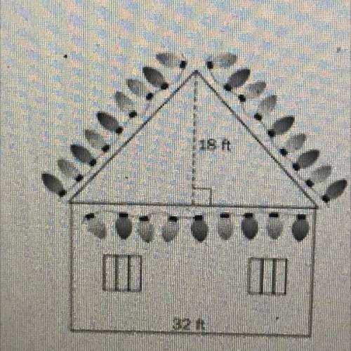 6. Jenna wants to hang outdoor stringed lights on her house along the roof line

and horizontally