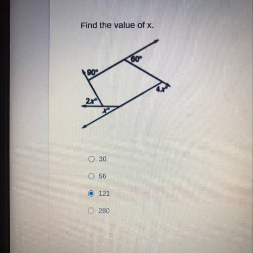 Find the value of x?????