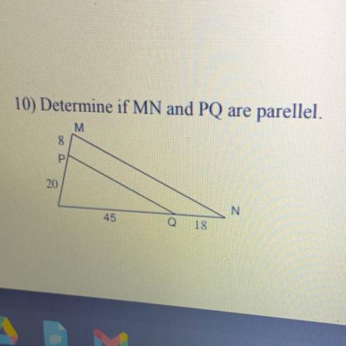 How do I show my work if these are parallel or not?