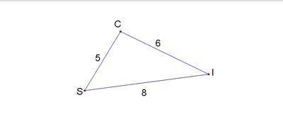 Use the triangle inequality to determine the largest angle in the figure
HELP!