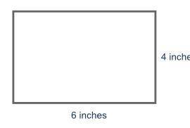 A scale drawing of a living room is shown below. The scale is 1 : 40.

A rectangle is shown. The l