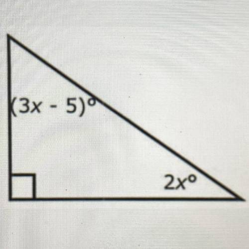 Which equation can be used to find the value for X?